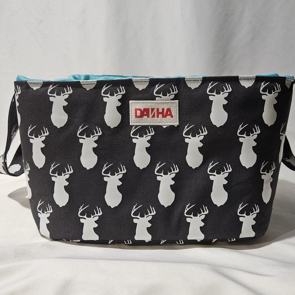 DAIHA Diaper Caddy Organizer Deer Buck Hunting Nursery Black Turquoise